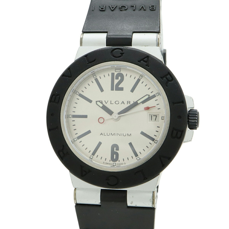 寶格麗 (BVLGARI) 鋁製 38 毫米銀色錶盤男士自動腕錶 AL38TA-4