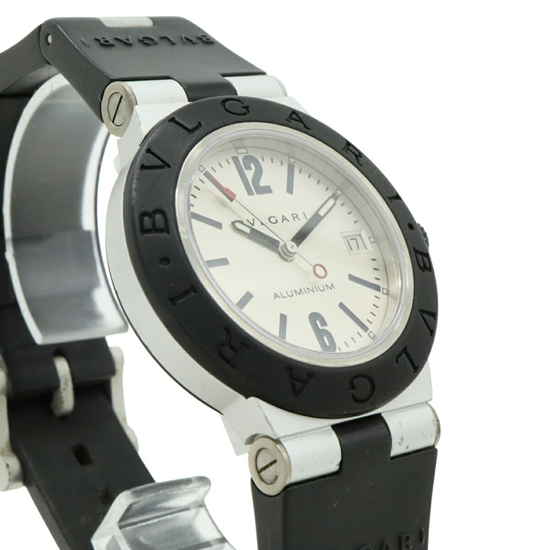 寶格麗 (BVLGARI) 鋁製 38 毫米銀色錶盤男士自動腕錶 AL38TA-5