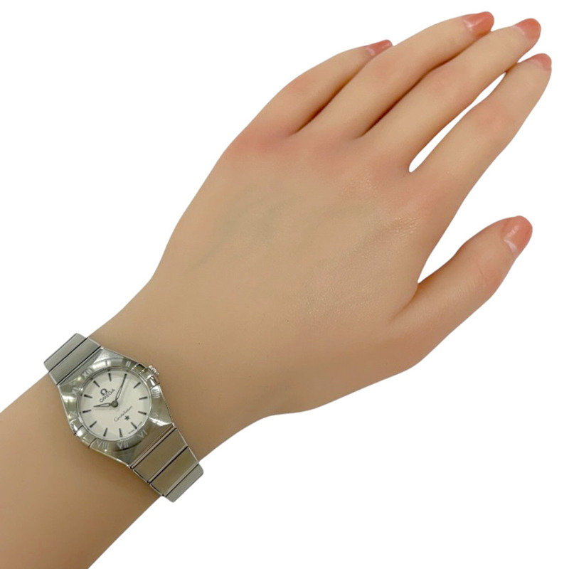 歐米茄星座系列腕錶,不鏽鋼材質,型號13110256002001,石英機芯,93397XXX,女士款,OMEGA-1