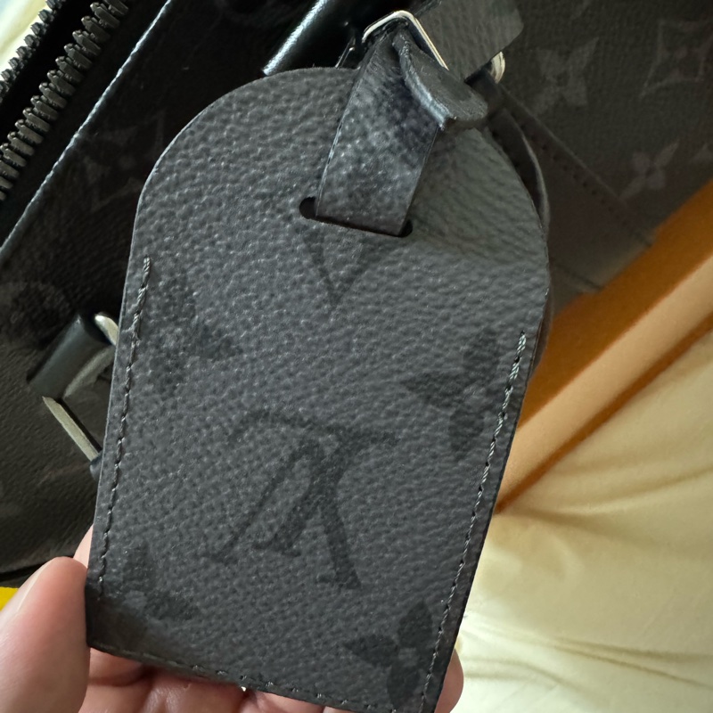 Louis Vuitton Keepall 25 黑灰老花帆布包-8