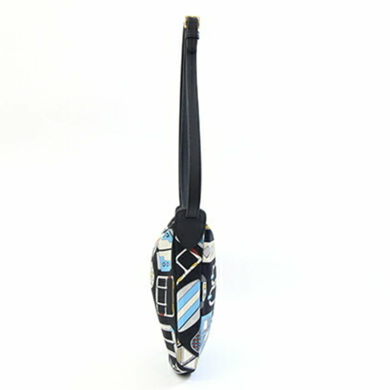 愛馬仕 Sursoy To Go H085196 藍色海軍藍 Craie 黑色真絲 Veau Swift 斜背包 Carre en Boucles 女士 HERMES-2