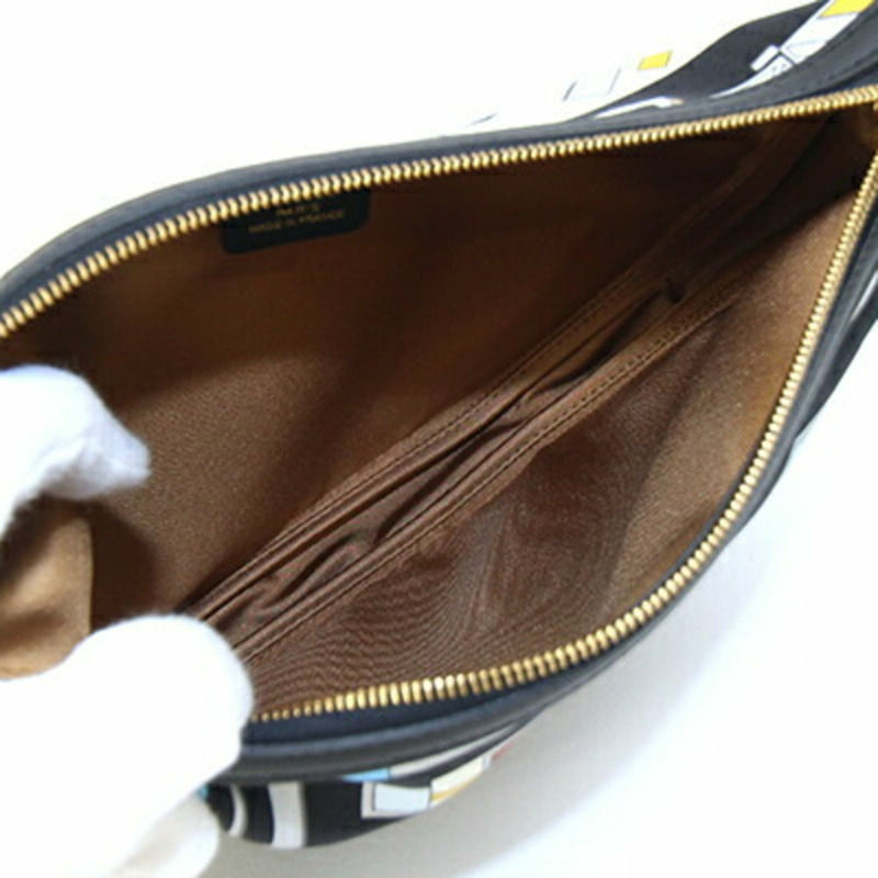 愛馬仕 Sursoy To Go H085196 藍色海軍藍 Craie 黑色真絲 Veau Swift 斜背包 Carre en Boucles 女士 HERMES-3