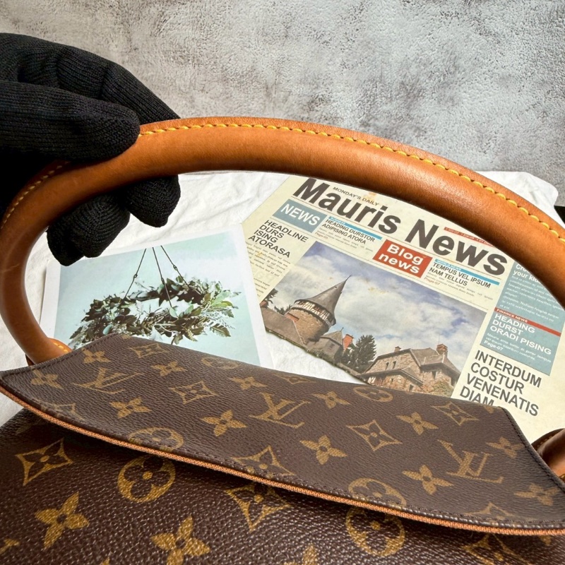 【中古美包】LV 路易威登 Looping 翻蓋手提/腋下包-13