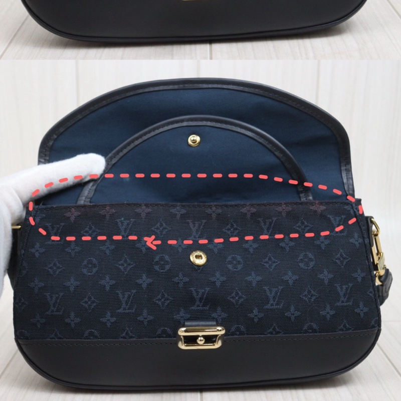 LV 單寧牛仔腋下包-13