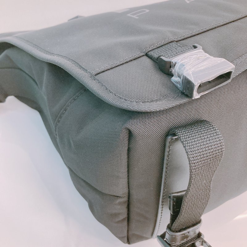 MS0627 Kenzo 凱卓 高田賢三 大號 郵差包 尼龍帆布 全黑 黑扣 48H Messenger Bag Large Nylon So Black x PHW-5