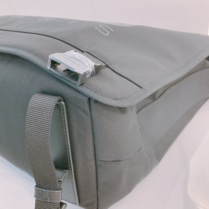 MS0627 Kenzo 凱卓 高田賢三 大號 郵差包 尼龍帆布 全黑 黑扣 48H Messenger Bag Large Nylon So Black x PHW-6