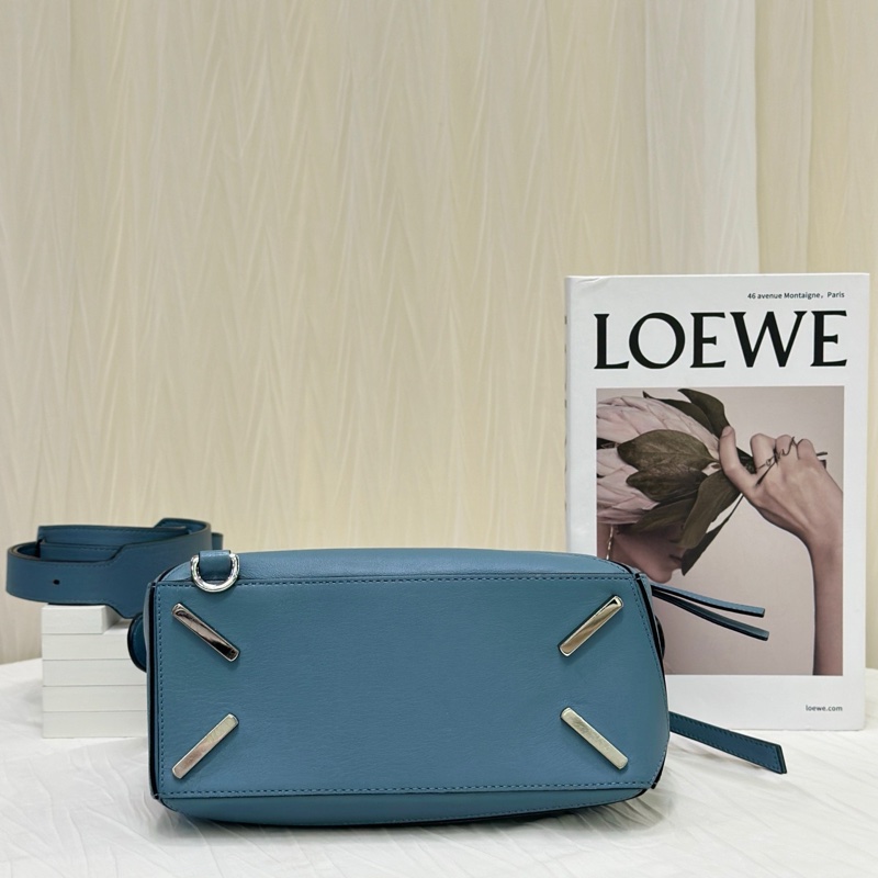 Loewe羅意威霧霾藍Puzzle小號幾何包-4