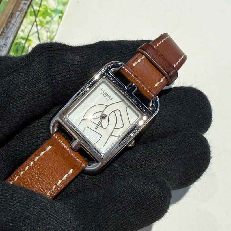 愛馬仕 豬鼻子雙層手錶 U刻-0