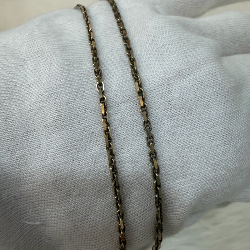 CHANEL AB8049 logo 金色金鍊水鑽字牌字母名字 項鍊 鎖骨鍊 頸鍊-6