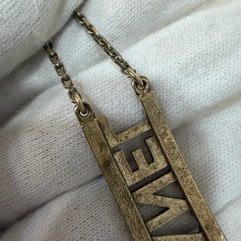 CHANEL AB8049 logo 金色金鍊水鑽字牌字母名字 項鍊 鎖骨鍊 頸鍊-20