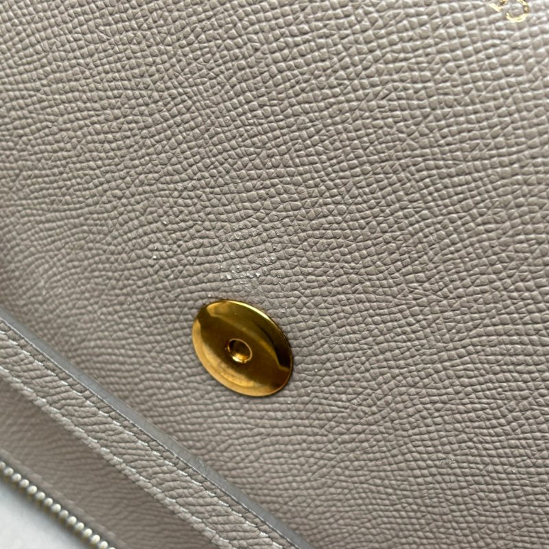 停產絕版::CELINE:: Nano Belt Bag 兩用手提斜背鯰魚包(淺灰褐色)-9