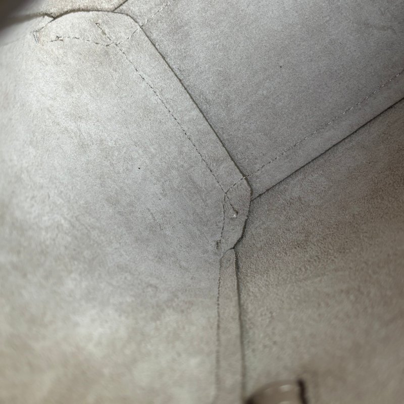 停產絕版::CELINE:: Nano Belt Bag 兩用手提斜背鯰魚包(淺灰褐色)-31