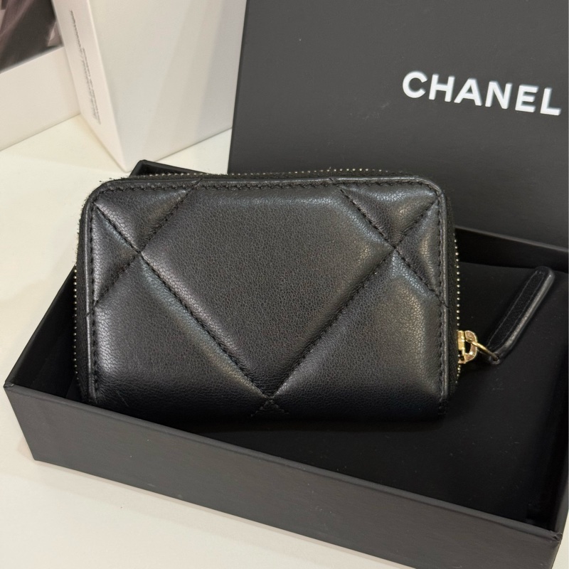 Chanel 19零錢包 黑色 ✨最新晶片款-1