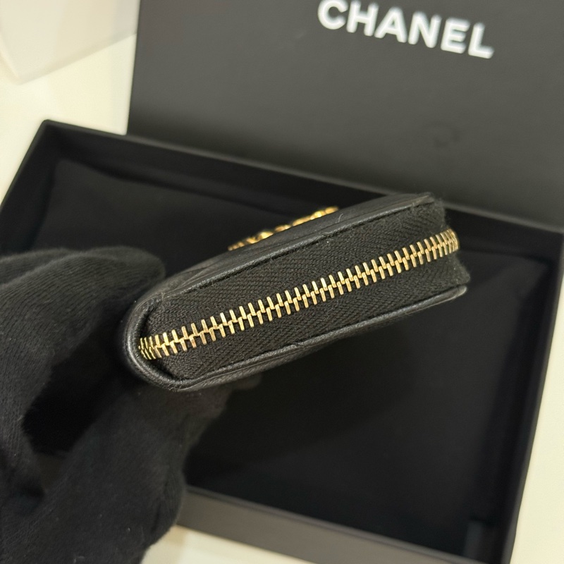 Chanel 19零錢包 黑色 ✨最新晶片款-4