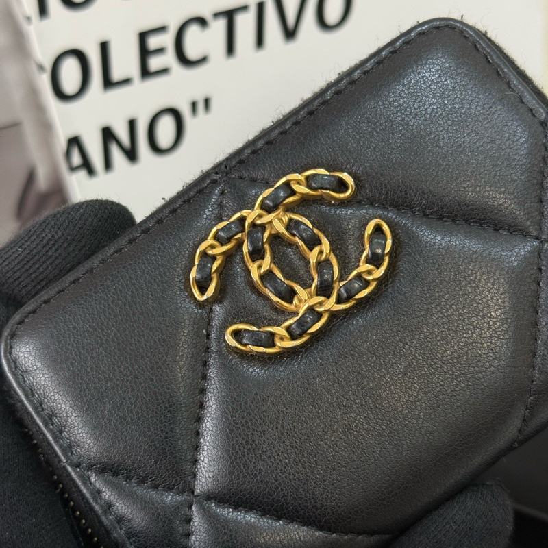 Chanel 19零錢包 黑色 ✨最新晶片款-5