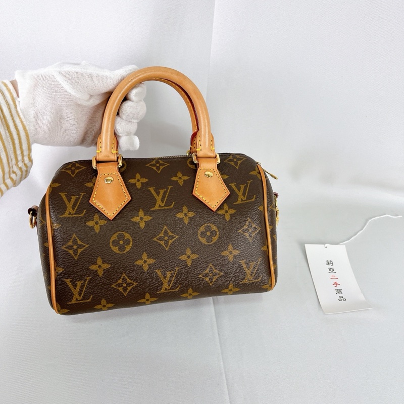 莉亞精品♡ LV M46594 Speedy20 粉背袋 #二手-2