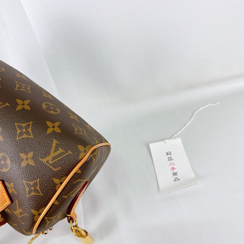 莉亞精品♡ LV M46594 Speedy20 粉背袋 #二手-10