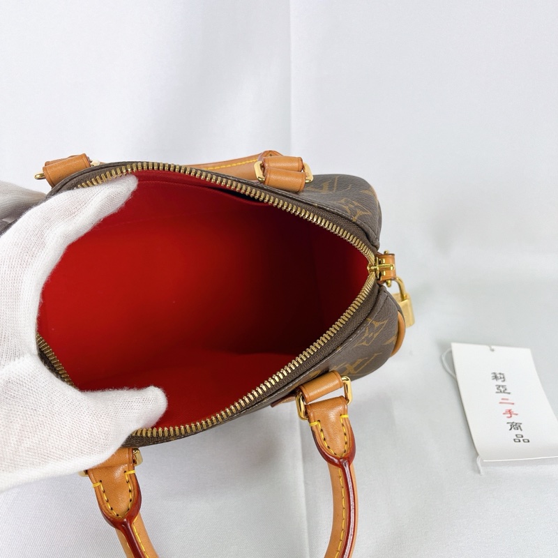 莉亞精品♡ LV M46594 Speedy20 粉背袋 #二手-15