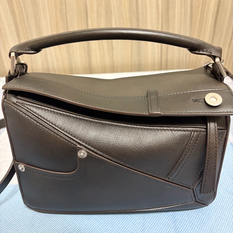 Loewe panta puzzle 小號 （復古刷舊棕）2025新款-5