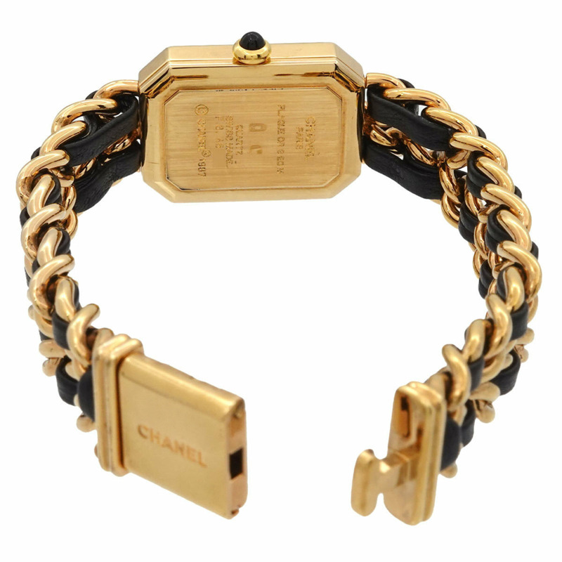 香奈兒 Premiere 大號 H0001 女士腕錶 黑色金石英錶-3