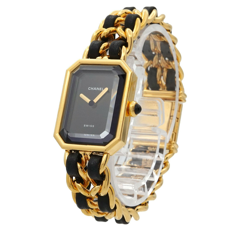 香奈兒 Premiere H0001 女士腕錶,M 碼,黑色和金色,石英機芯。-1
