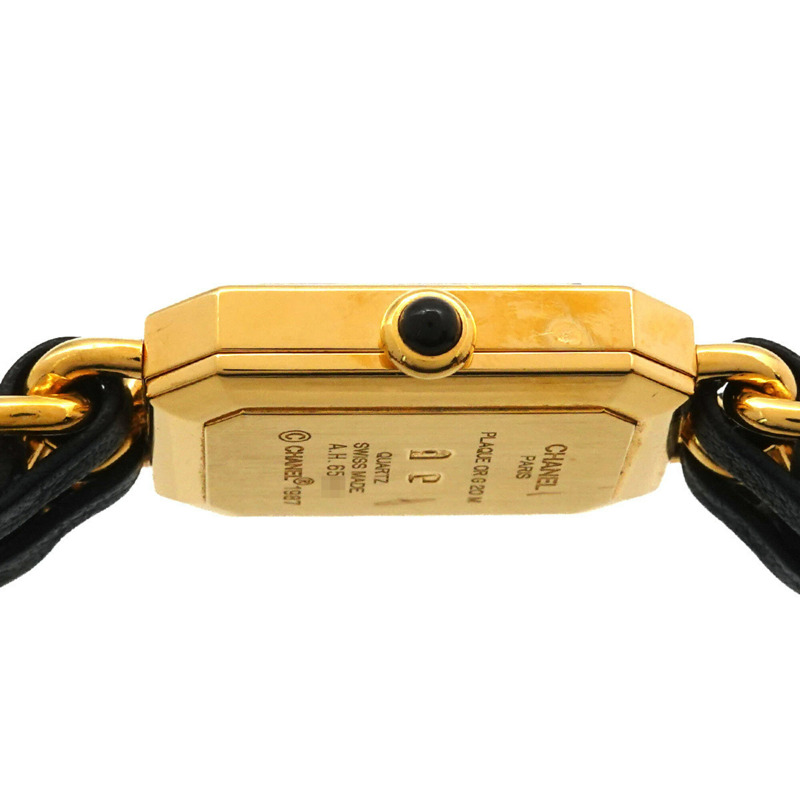 香奈兒 Premiere H0001 女士腕錶,M 碼,黑色和金色,石英機芯。-4