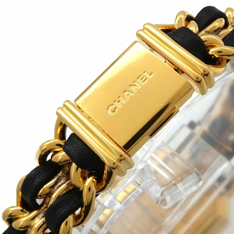香奈兒 Premiere H0001 女士腕錶,M 碼,黑色和金色,石英機芯。-5