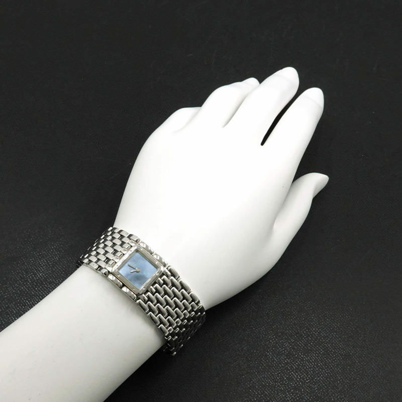 卡地亞 Panthère Ruban W61002T9 女士腕錶 藍色錶殼 石英錶-3