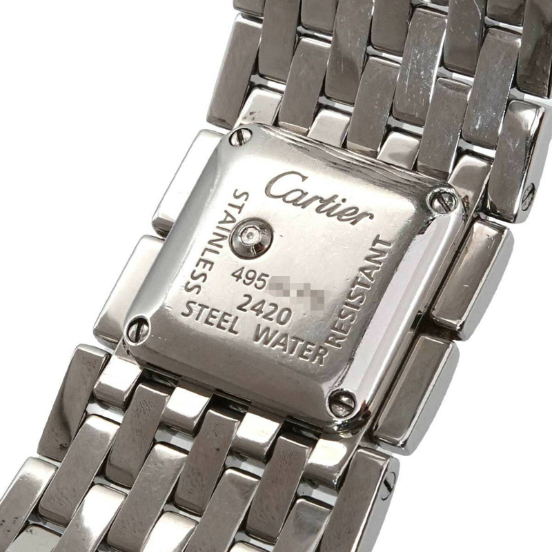 卡地亞 Panthère Ruban W61002T9 女士腕錶 藍色錶殼 石英錶-5