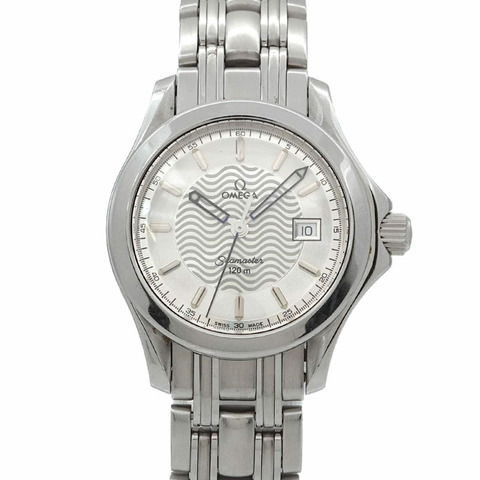 歐米茄海馬系列120 2571 31女錶，日期顯示，銀色，石英錶