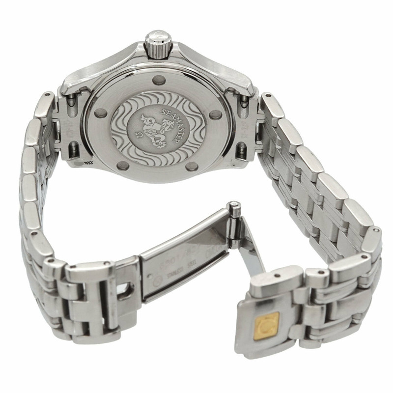 歐米茄海馬系列120 2571 31女錶，日期顯示，銀色，石英錶-3