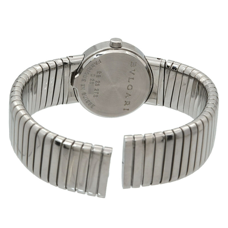 寶格麗 Tubogas BB232TS 女士腕錶,日期顯示,黑色石英錶-3