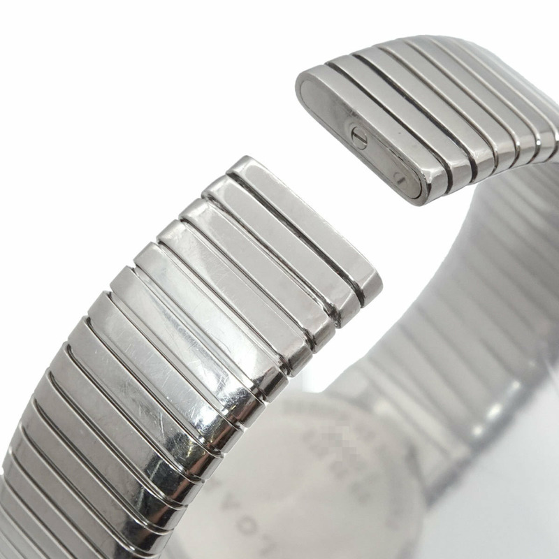 寶格麗 Tubogas BB232TS 女士腕錶,日期顯示,黑色石英錶-5