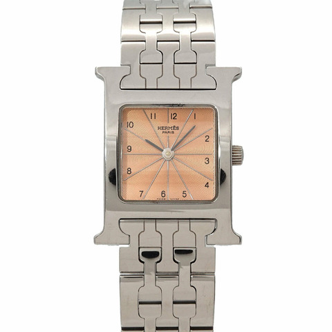 愛馬仕 H-Watch HH1 210 女士腕錶 粉紅石英錶 H