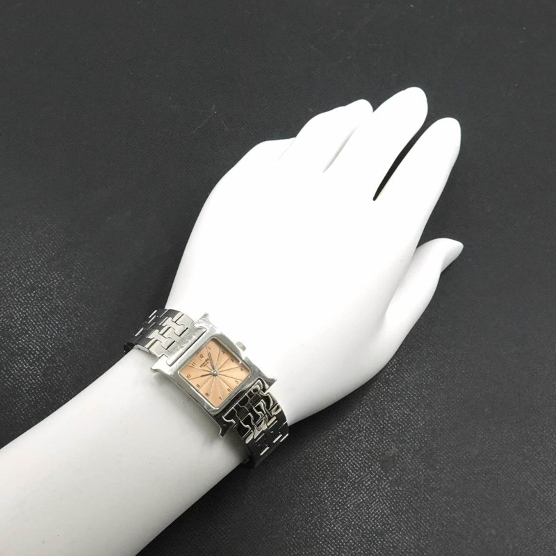 愛馬仕 H-Watch HH1 210 女士腕錶 粉紅石英錶 H-2