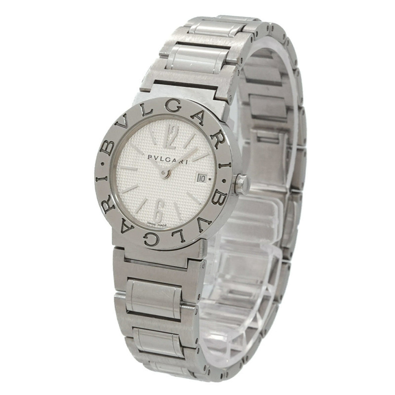 寶格麗 BB26SS 女士腕錶,日期顯示,白色石英錶-2