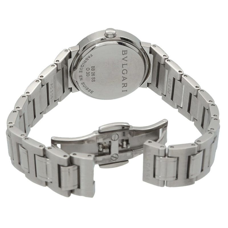 寶格麗 BB26SS 女士腕錶,日期顯示,白色石英錶-4