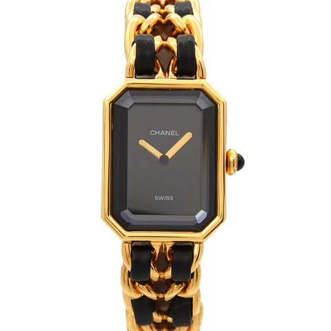 香奈兒 Premiere S 碼 H0001 女士腕錶 黑色金石英錶
