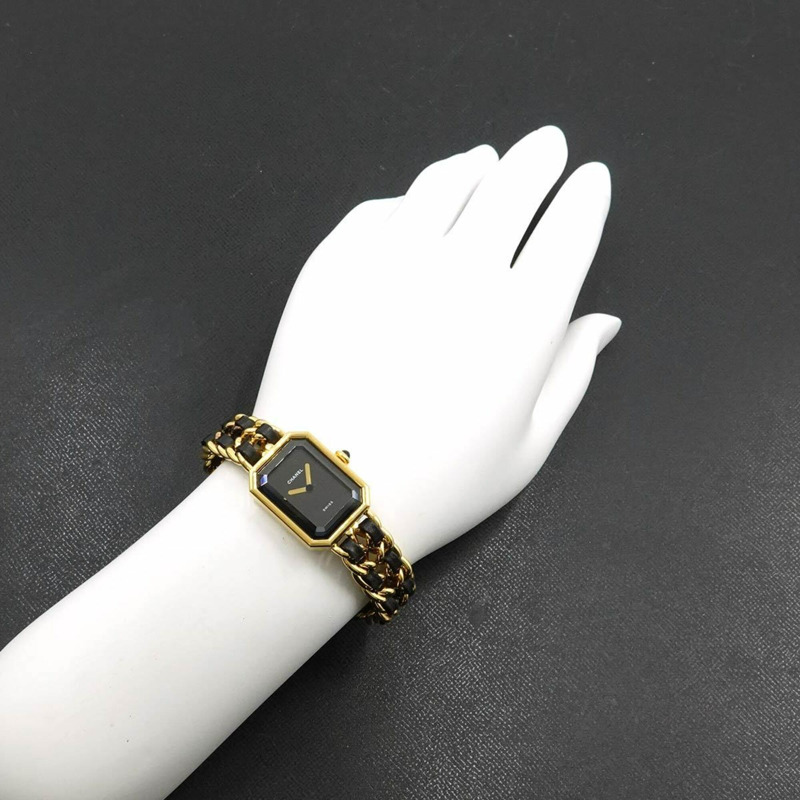 香奈兒 Premiere 大號 H0001 女士腕錶 黑色金石英錶-2