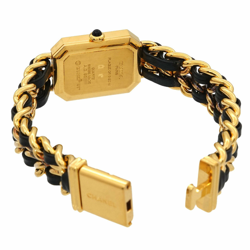 香奈兒 Premiere 大號 H0001 女士腕錶 黑色金石英錶-3