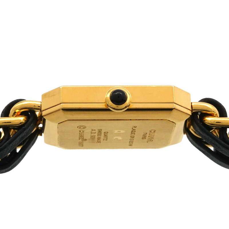 香奈兒 Premiere 大號 H0001 女士腕錶 黑色金石英錶-4