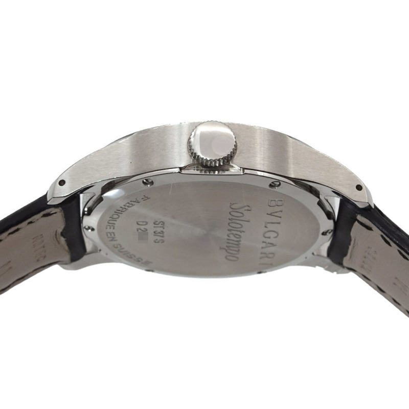寶格麗 (Bulgari) Solotempo ST37S 男士腕錶 黑色石英錶-4