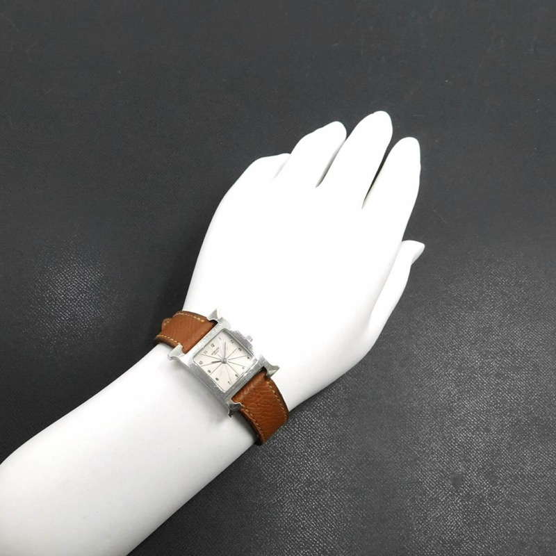 愛馬仕 H-Watch HH1 210 女士腕錶 銀色石英錶 H-3