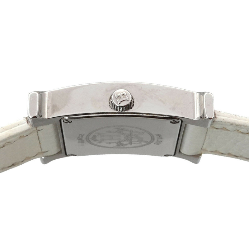 愛馬仕 H-Watch 雙圈腕錶 HH1 210 女士腕錶 銀色石英錶 H-4