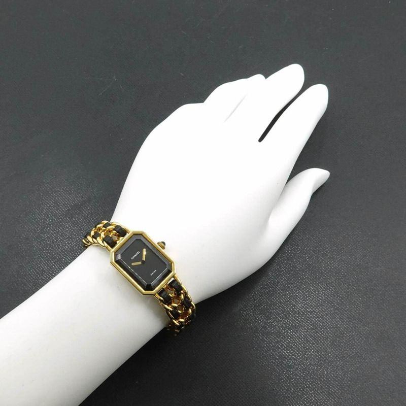 香奈兒 Premiere 大號 H0001 女士腕錶 黑色金石英錶-2