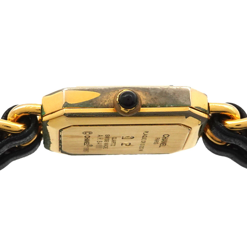 香奈兒 Premiere 大號 H0001 女士腕錶 黑色金石英錶-4