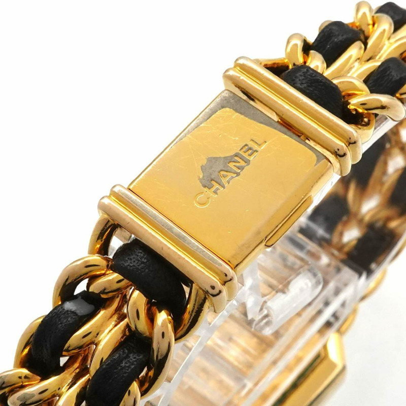 香奈兒 Premiere 大號 H0001 女士腕錶 黑色金石英錶-5