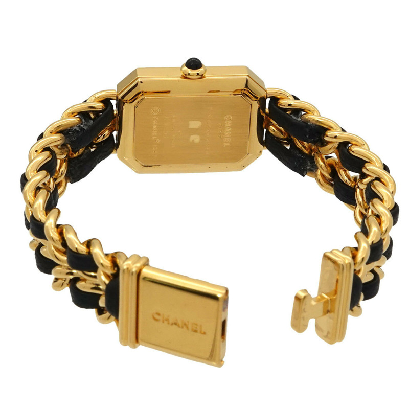 香奈兒 Premiere H0001 女士腕錶,M 碼,黑色和金色,石英機芯。-3