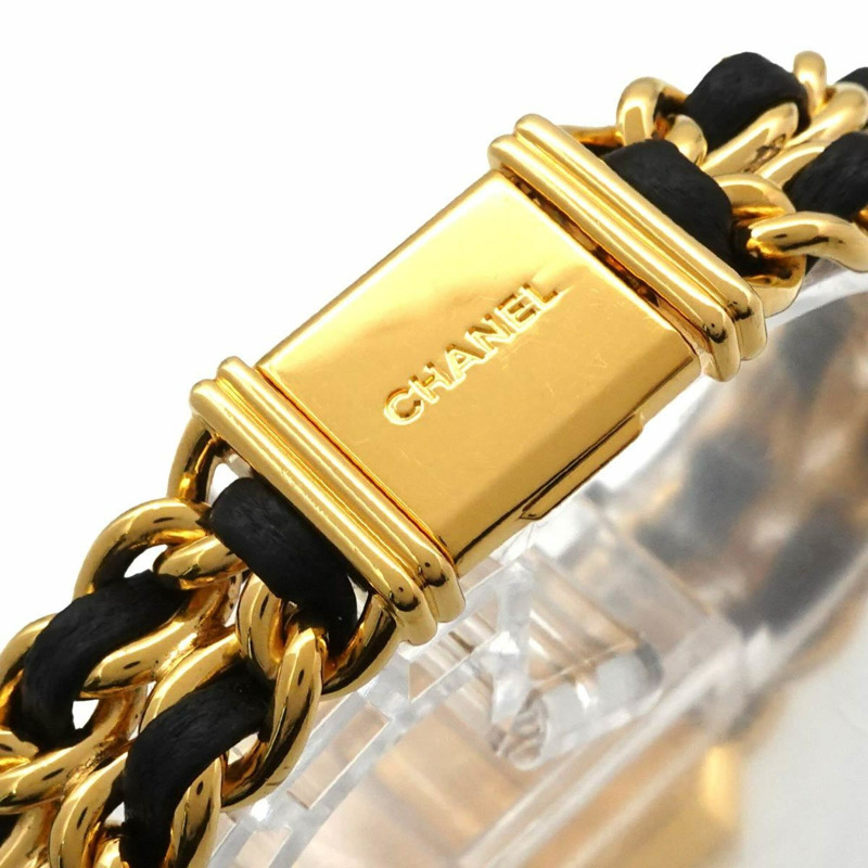 香奈兒 Premiere H0001 女士腕錶,M 碼,黑色和金色,石英機芯。-5