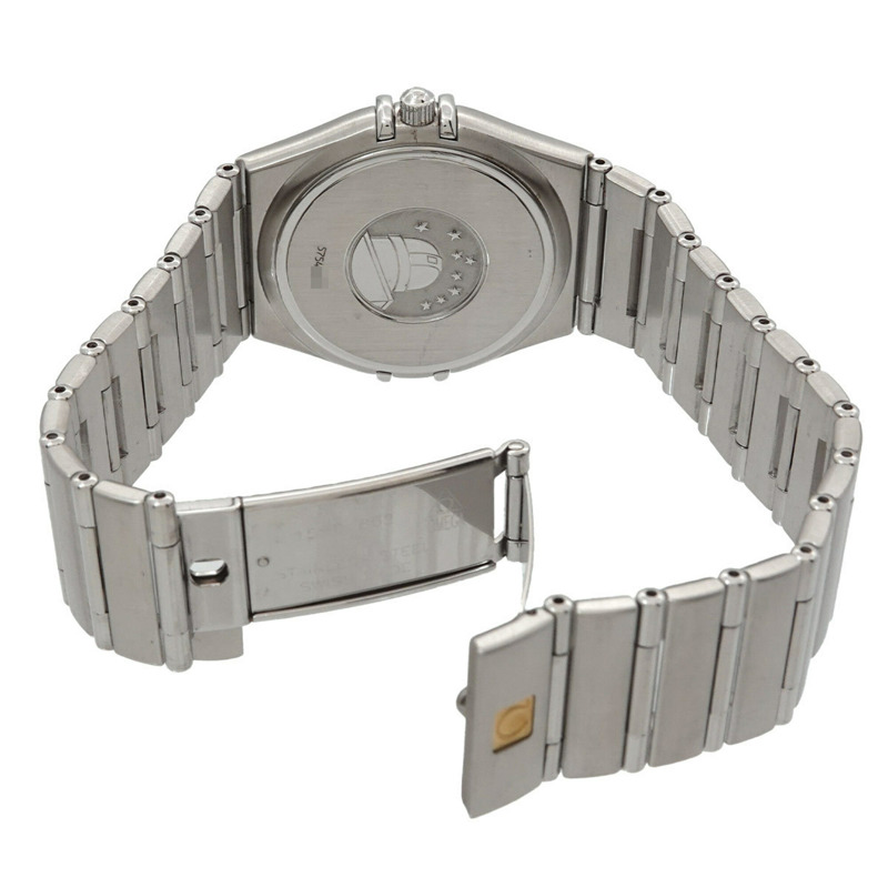 歐米茄星座系列 1512 30 男士腕錶,日期顯示,銀色,石英錶-3